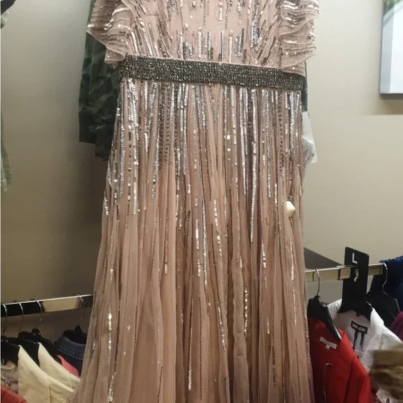 chinese dress ladies Imara Modest Embellished Sequin Maxi Dress